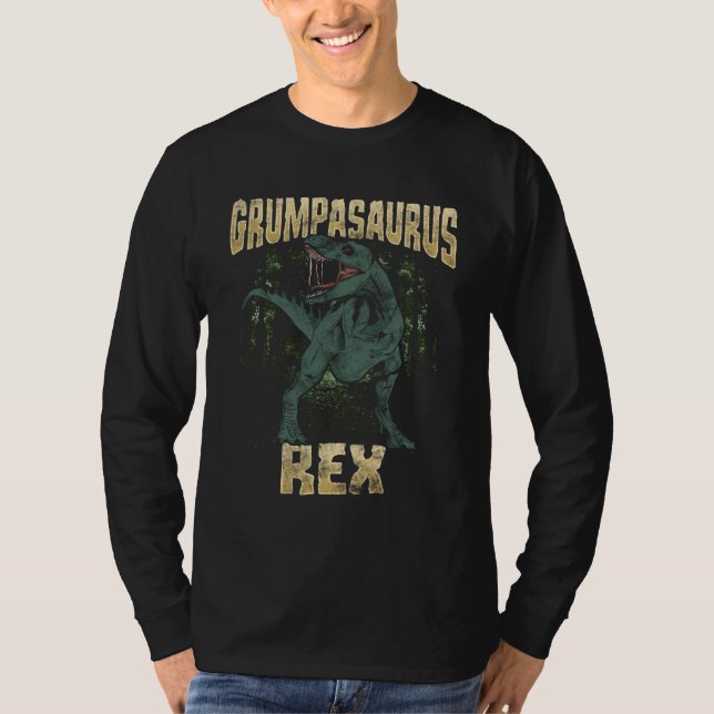 Camiseta Avô Grumpasaurus Rex Dinossauro T Rex (Frente)