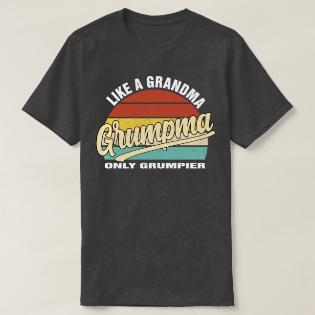 Camiseta Avó Grumpma Lustig (Frente do Design)