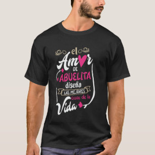 Camiseta Avó Hispânica Fofo Mãe Avó Avó Dia das Mães