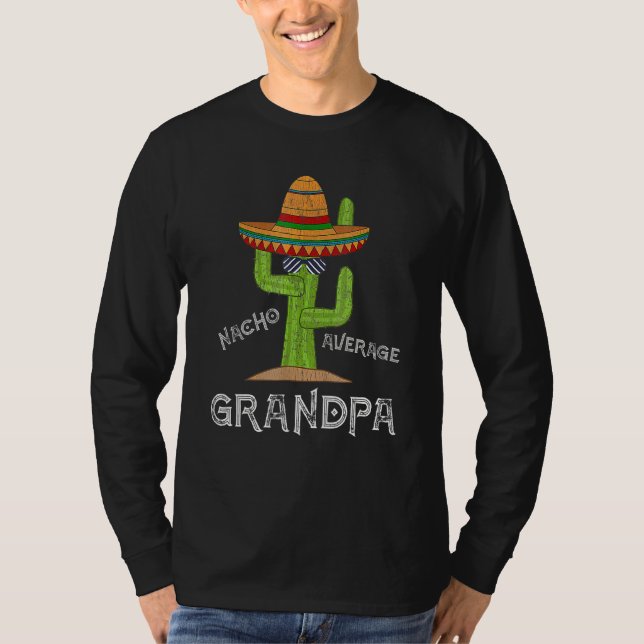 Camiseta Avô Humor Dizendo Nacho Média Avô (Frente)
