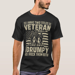 Camiseta Avô Idoso Resmungão Presente Divertido Militar