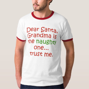 Camiseta Avó impertinente do caro papai noel