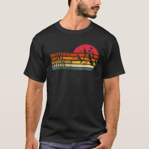 Camiseta Avô Irmão Tio Legendário Pai Divertido Vintage