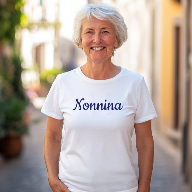 Camiseta Avó Italiana Avó (Nonnina (Little Italian Grandma) T-shirt for birthday, Christmas, and Mother's Day gift)
