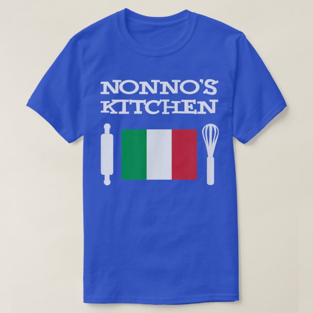 Camiseta Avô italiano de cozinha de Mens Nonno (Frente do Design)