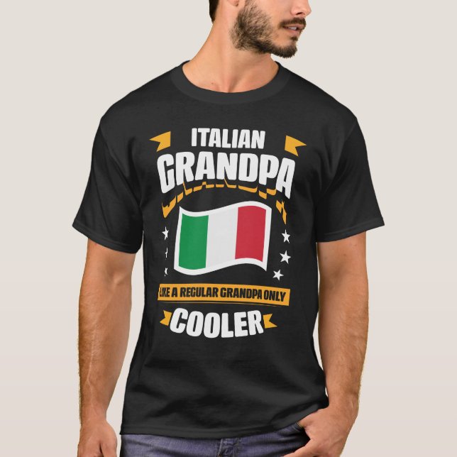 Camiseta Avô Italiano Engraçado Avô (Frente)