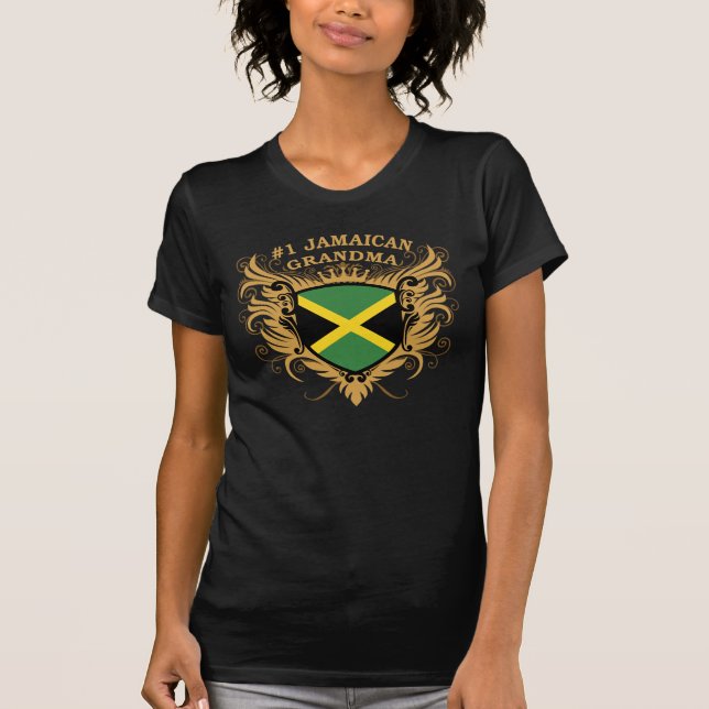 Camiseta Avó jamaicana do número um (Frente)