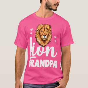 Camiseta Avô Leão Fera Montanha Selva Animal