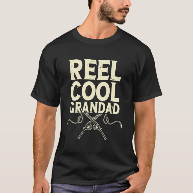 Camiseta Avô Legal de Reel - Design de presente de pesca de (Frente)