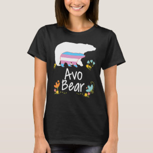 Camiseta Avo Lgbt Bear Transgender Rainbow Lgbt Gay Lesbian
