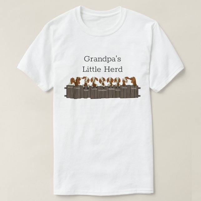 Camiseta Avô Little Goat Herd 9 Capats (Frente do Design)