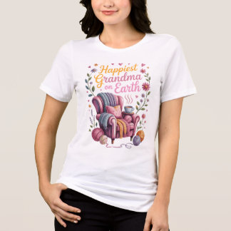 Camiseta Avó Mais Feliz da Terra, Camiseta Viagem