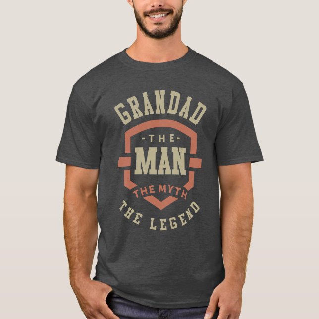 Camiseta Avô, Mito, Lenda (Frente)