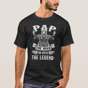 Camiseta Avô Motoqueiro Pap O Homem Mito A Lenda Motocicl