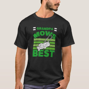 Camiseta Avô Mows Melhor Avô Gardener Lawnmo