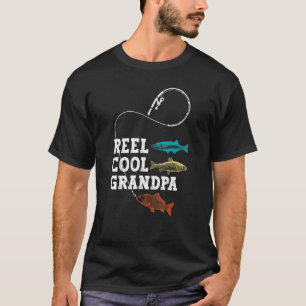 Camiseta Avô Muito Legal Reel Pescaria Pescador Piada Vinta