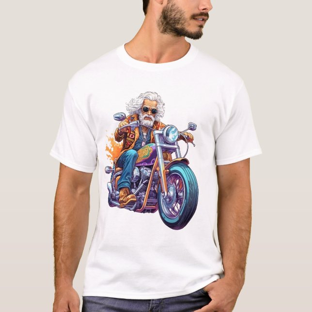 Camiseta Avô na bicicleta T-Shirt (Frente)