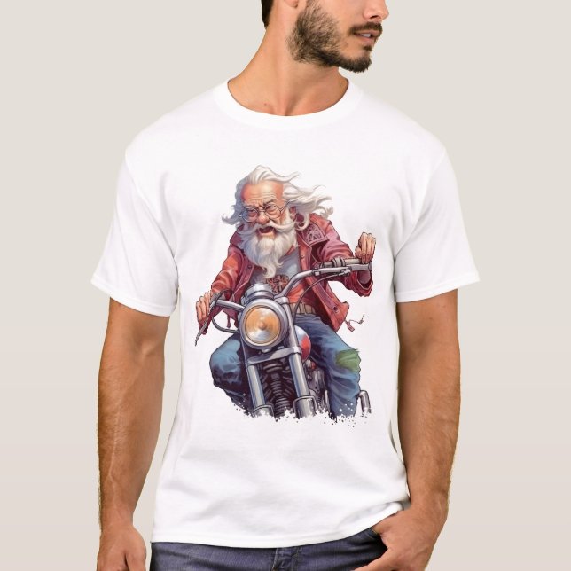 Camiseta Avô na bicicleta T-Shirt (Frente)