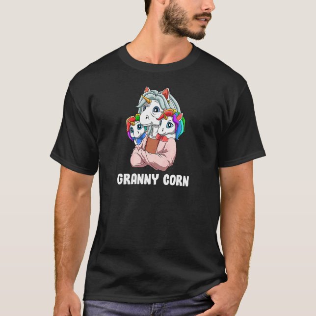 Camiseta Avó neta neta neto Unicórnios (Frente)
