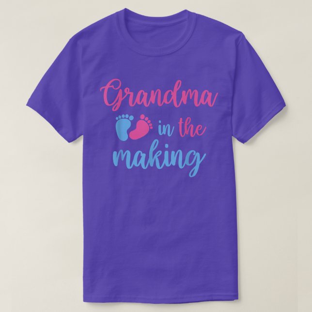 Camiseta Avó No Anúncio De Gravidez Fazer (Frente do Design)