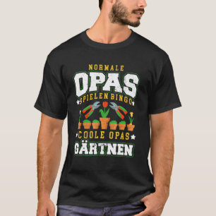 Camiseta Avô Normal Jogando Bingo Avô Legal Jardineiro Em