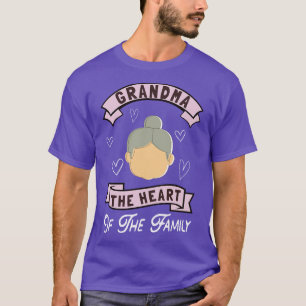 Camiseta Avó, O Coração Da Avó Da Família