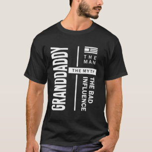 Camiseta Avô O Homem A Má Influência Que O Pai Deu