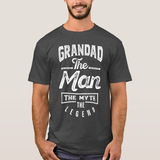 Camiseta Avô. O Homem. O Mito. A Legenda (Frente)