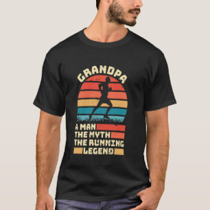 Camiseta AVÔ O HOMEM O MITO A LEYENDA CORRENDO Funny Ru