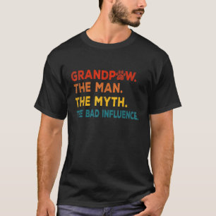 Camiseta Avô O Homem O Mito A Má Influência