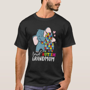Camiseta Avó Orgulhosa Conscientização do Autismo Família C