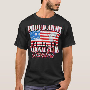 Camiseta Avó Orgulhosa da Guarda Nacional do Exército Avós