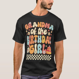 Camiseta Avó Orgulhosa da Menina do Aniversário