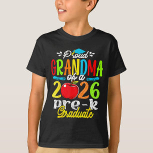 Camiseta Avó orgulhosa da pré-escola de 2026 no dia das mãe