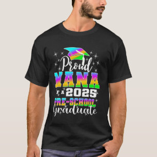 Camiseta Avó Orgulhosa de Graduado na Pré-Escola Formatura