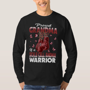 Camiseta Avó Orgulhosa De Um Guerreiro Da Anemia Falciforme