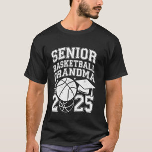 Camiseta Avó Orgulhosa De Um Veterano De Basquete Graduado