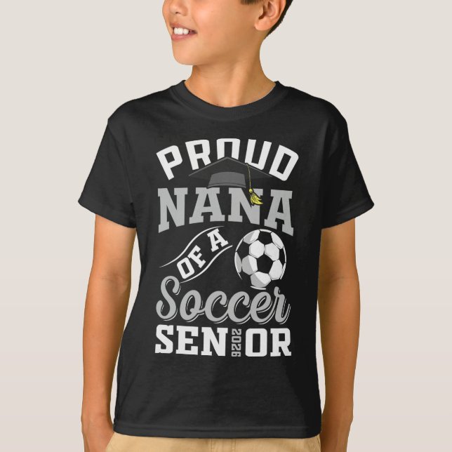Camiseta Avó Orgulhosa De Um Veterano De Futebol Da Turma D (Frente)