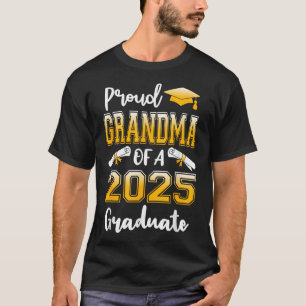 Camiseta Avó Orgulhosa e Divertida de um Graduado da Turma 
