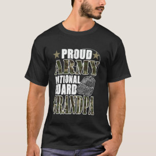 Camiseta Avô Orgulhoso da Guarda Nacional do Exército Camuf