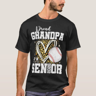 Camiseta Avô Orgulhoso De Um Formando De Beisebol De 2026
