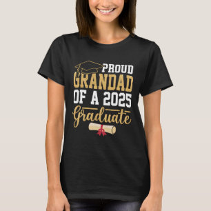 Camiseta Avô Orgulhoso De Um Graduado Em 2025 Turma Sênior
