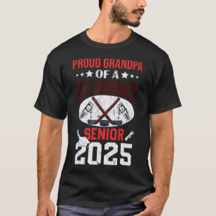 Camiseta Avô Orgulhoso De Um Veterano De Hóquei No Gelo 202