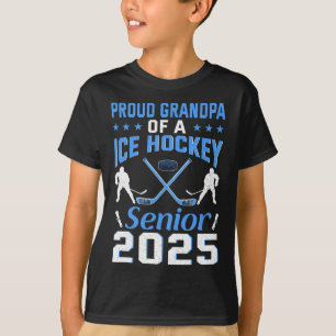 Camiseta Avô Orgulhoso De Um Veterano De Hóquei No Gelo Gra