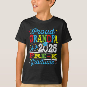 Camiseta Avô Orgulhoso e Divertido de um Graduado Pré-escol
