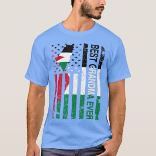 Camiseta Avó Palestina Palestina Americana Mãe Americana