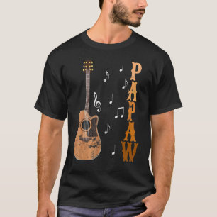 Camiseta Avô Palheta de Violão Dia dos Pais Tocador de Viol