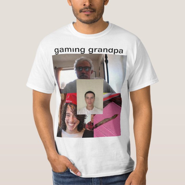 Camiseta avô para jogos  (Frente)