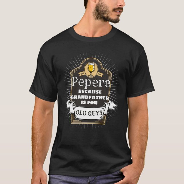 Camiseta Avó Para Pepere Avô É Para Caras Velhas (Frente)