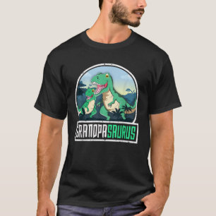 Camiseta Avô Pasauro T Rex Dinossauro Surus Avô Matchi
